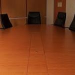 Chairperson boardroom table