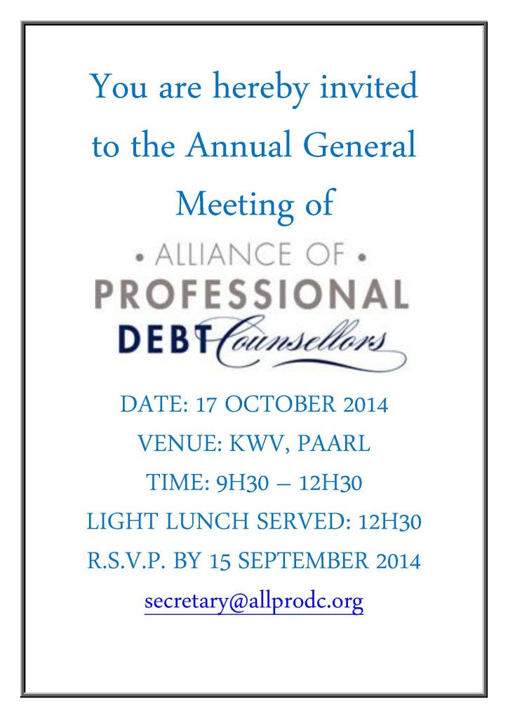 INVITE AGM 17 OCT 2014 ALLPRODC