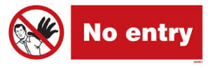 no entry