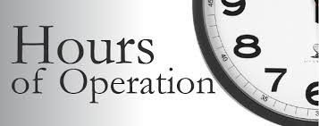 hours of operation